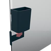 Sigel SI-GL801 Pennenbak S Voor Glasborden Van 3 Tot 5mm Antraciet 75x94x51mm Bevestig - thumbnail