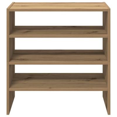 VidaXL Schoenenrekken 2 st stapelbaar 60x30x30,5 cm artisanaal eiken VidaXL Schoenenrekken 2 st stapelbaar 60x30x30,5 cm artisanaal eiken