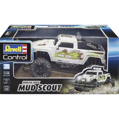 Revell Control 24643 New Mud Scout 1:10 RC modelauto voor beginners Elektro Monstertruck Achterwielaandrijving Revell Control 24643 New Mud Scout 1:10 RC modelauto voor beginners Elektro Monstertruck Achterwielaandrijving