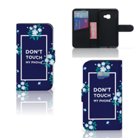 Samsung Galaxy Xcover 4 | Xcover 4s Portemonnee Hoesje Flowers Blue DTMP - thumbnail