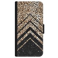 iPhone 12 flipcase - Luipaard chevron - thumbnail