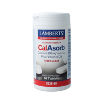 Lamberts Calasorb (calcium citraat) & Vitamine D3 60 Tabletten - thumbnail