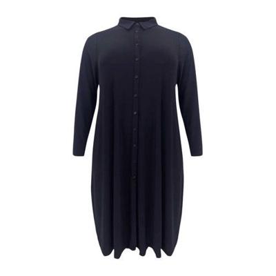 Yoek blousejurk donkerblauw Yoek blousejurk donkerblauw