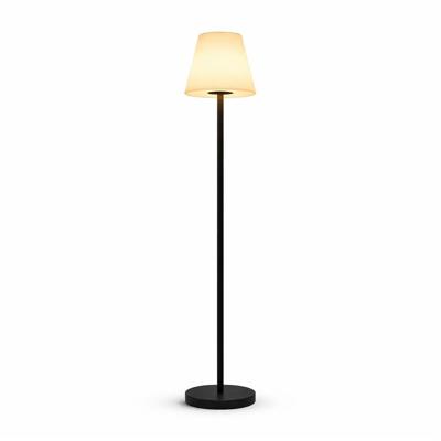 Staande lamp Nuvoro sole - Met afneembare voet en oplaadbaar via USB C of met solarenergie - Inclusief afstandsbediening om te kiezen uit zes RGB-kleuren