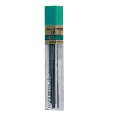 Pentel potloodstiften, 0,7 mm, B, etui van 12 stuks - thumbnail