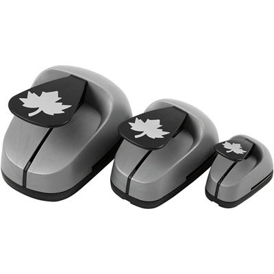 Creativ Company Ponsen set, ahorn blad, afm 25+49+75 mm, 3 stuk/ 1 doos