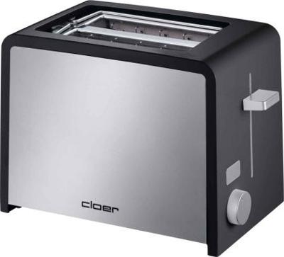 Cloer Toaster 3210 2 snede(n) Zwart, Zilver