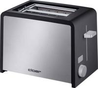 Cloer Toaster 3210 2 snede(n) Zwart, Zilver - thumbnail