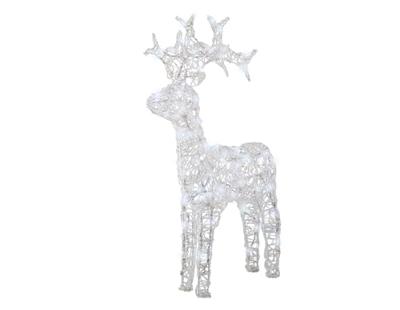 Led rendier 89 cm transparant warm wit