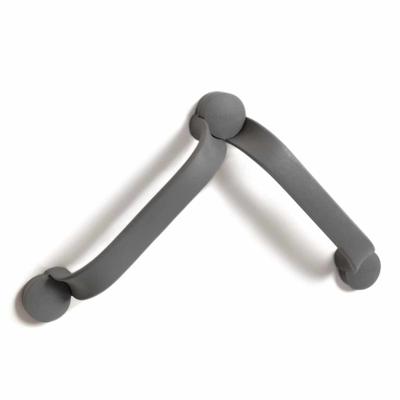 Flex wandbeugel - schroefmontage - grijs 60 cm (2 x 30 cm)