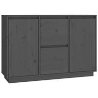 Dressoir 111x34x75 cm massief grenenhout grijs - thumbnail