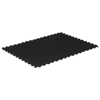 VidaXL Rubbertegel 12 mm 90x120 cm zwart
