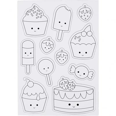 Creativ Company Magneten, zoetigheden, afm 14,85x21 cm, 1 vel