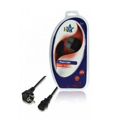 HQ sc070 voedingskabel shuko iec320-c13 1.80 m zwart