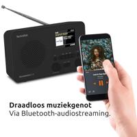 TechniSat TECHNIRADIO 6 IR - draagbare internetradio (DAB+, FM, WLAN, Bluetooth, kleurendisplay, wekker, favorietengeheugen, 3 watt RMS) zwart - thumbnail