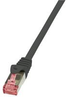 LogiLink CQ2073S RJ45 Netwerkkabel, patchkabel CAT 6 S/FTP 5.00 m Zwart Vlambestendig, Snagless 1 stuk(s) - thumbnail