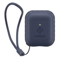 Catalyst Lanyard Case voor AirPods 1 en 2 - Siliconen hoes voor AirPods-case, inclusief koord, hoogglanzende oppervlakteafwerking met extra grip, compatibel met draadloos opladen - Marineblauw - thumbnail