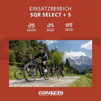 CONTEC schnellspann-set "sqr select + s" ct qr set sqr select+ s limousine black