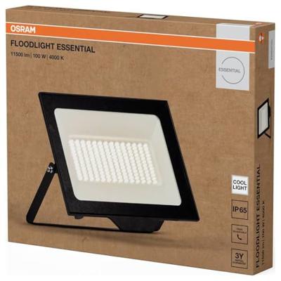 OSRAM HOMELIGHTING Floodlight Essential 100W 4000K 4099854429576 LED-buitenschijnwerper 100.00 W Lichtkleur (naam): Koudwit OSRAM HOMELIGHTING Floodlight Essential 100W 4000K 4099854429576 LED-buitenschijnwerper 100.00 W Lichtkleur (naam): Koudwit
