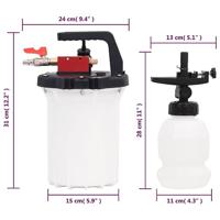 VidaXL Remontluchter 3 l wit en zwart - thumbnail