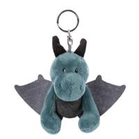 Nici sleutelhanger Ivar draak junior 10 cm polyester blauw - thumbnail