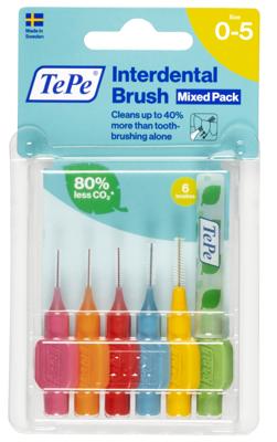 Tepe Interdental Brush Assorted 6