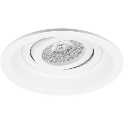 Kantelbare Inbouwspot GU10 - Aluminium Rond Wit - Ø105mm
