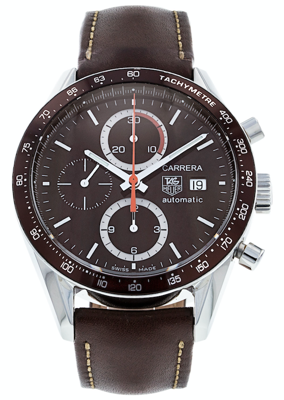 Horlogeband Tag Heuer FC6206 / CV2013 Leder Bruin 20mm Horlogeband Tag Heuer FC6206 / CV2013 Leder Bruin 20mm