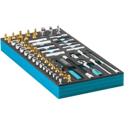 HAZET Dopsleutelset | 1/4 inch (6,3 mm) vierkant hol | Buiten-TORX®-profiel, Buiten-zeskant-tractieprofiel, Binnen-TORX®-profiel,