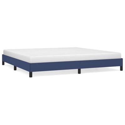 Bedframe zonder matras stof blauw 200x200 cm