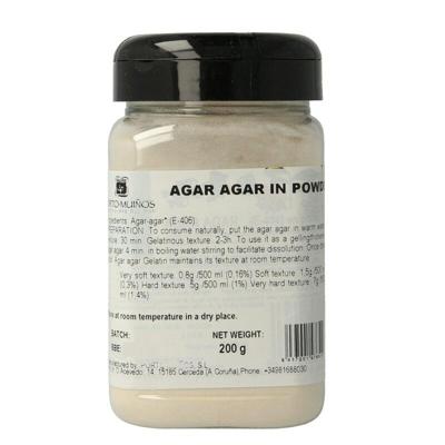 Porto Muinos Agar agar poeder bio (200 Gram) Porto Muinos Agar agar poeder bio (200 Gram)