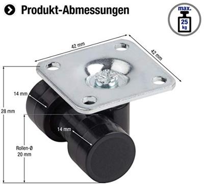 Metafranc Dubble Wiel Set 20Mm 4St. W - WU0802810 Metafranc Dubble Wiel Set 20Mm 4St. W - WU0802810