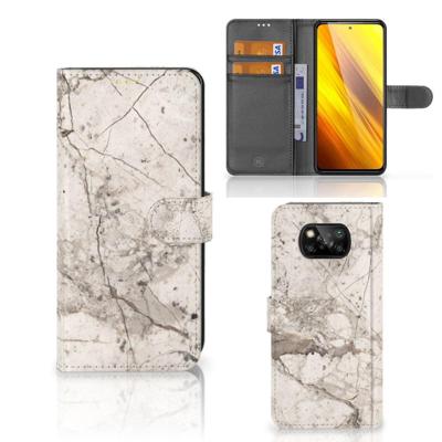 Xiaomi Poco X3 | Poco X3 Pro | Bookcase | Marmer Beige