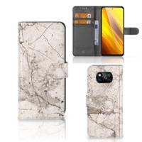 Xiaomi Poco X3 | Poco X3 Pro | Bookcase | Marmer Beige - thumbnail