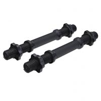 Set dumbellstangen 35 cm zwart (schroefsluiting) - thumbnail