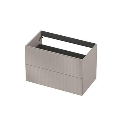 INK - Onderkast 2L Gelakt Gefreesd Tbv Greep - 800x450x520 Mm - Kasjmier Grijs