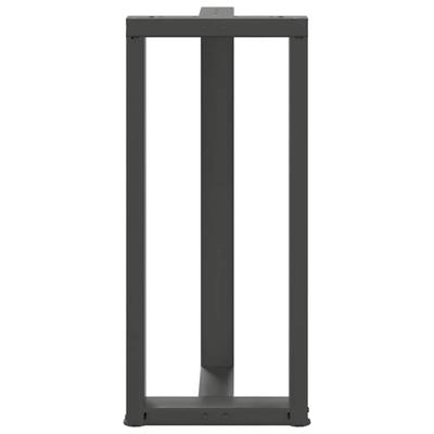 Bartafelpoten 2 st T-vormig 40x35x(90-91) cm staal antraciet - thumbnail