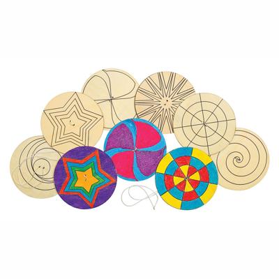 Colorations - versier je eigen houten spinner, 24st. Colorations - versier je eigen houten spinner, 24st.