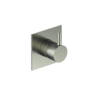 Inbouw Douchemengkraan Hotbath Cobber 1-hendel Vierkant Geborsteld Nikkel - thumbnail