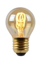 Lucide G45 - Filament lamp - Ø 4,5 cm - LED Dimb. - E27 - 1x3W 2200K - Amber - thumbnail