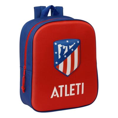Schoolrugzak Atlético Madrid Rood 22 x 27 x 10 cm 3D