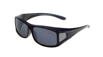 FitOfar overzetzonnebril zwart junior met grijze lens VZ0101A FitOfar overzetzonnebril zwart junior met grijze lens VZ0101A