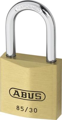 ABUS Cilinderhangslot | breedte slotlichaam 30 mm | messing gelijksluitend 0402 | 1 stuk - 2505 2505