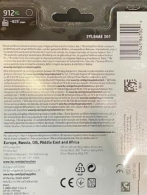 HP inktcartridge 912XL, 825 pagina&apos;s, OEM 3YL84AE#BGX, zwart - thumbnail