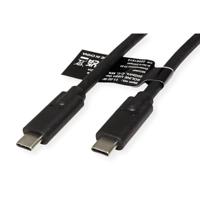 ROLINE USB4 Gen3x2 Kabel, C-C, M/M, zwart, 2 m - thumbnail