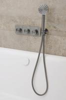 Ben Engraved handdouche rond Ø8,4cm gunmetal - thumbnail