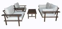 Laruna Loungeset - Hout Acacia Vintage Donker Teak Look - thumbnail