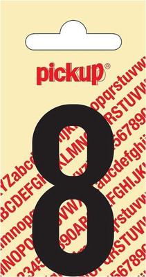 Plakcijfer Nobel Sticker zwarte cijfer 8 Pickup - Pickup