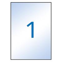 Apli Transparante etiketten ft 210 x 297 mm (b x h), 100 stuks, 1 per blad, doos van 100 blad - thumbnail