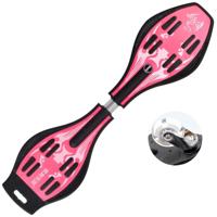 Mode Vulcan patroon tweewielige Skateboard lichtgevende Flash wiel vitaliteit Board(Pink) - thumbnail